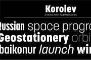 Korolev, a Sans Serif Font by Device (Thumbnail 5 of 6)