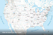 United States Vector Map, a Work Illustration by Fucina™ (Thumbnail 4 of 7)