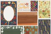 Fall Floral Backgrounds & Overlays, a Decorative Illustration by whiteheartdesign (Thumbnail 14 of 19)