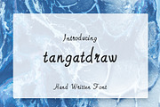 Tangatdraw Hand-drawn written font, a Script Font by Character (Thumbnail 1 of 3)