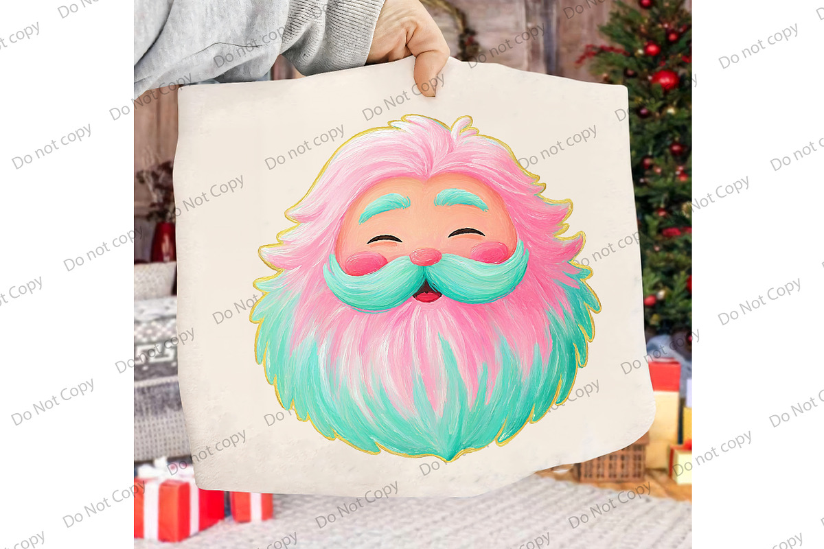 Pastel Santa PNG, an Illustration by Libby Wishes (Photo 6 of 7)