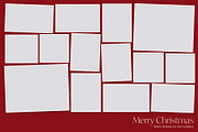 Christmas Family Photo Collage Templ, a Design Template by DesignerCandies (Thumbnail 2 of 5)
