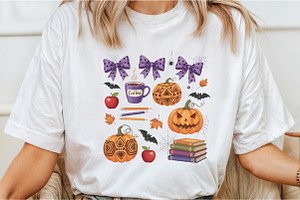 Cute Halloween Spooky Teacher PNG, an Illustration by DreamCafeArt