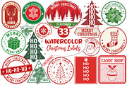 Vintage Christmas Stamp Collection, an Illustration by Dream Creation (Thumbnail 1 of 7)