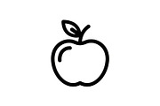 Apple Fruit Vector Icon Bundle, an Illustration by musafir_fashion (Thumbnail 8 of 49)