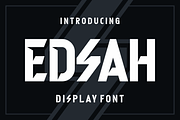 Edsah - Display Typeface Font, a Sans Serif Font by lelevien (Thumbnail 1 of 4)