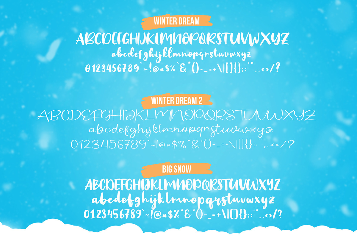 Winter Dream Trio Font, a Script Font by khurasan (Photo 9 of 10)