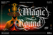 Magic Round Typeface, a Blackletter Font by alit design (Thumbnail 1 of 18)