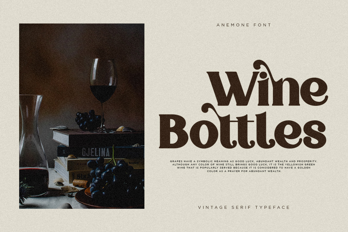 Anemone | Vintage Serif, a Serif Font by Pentagonistudio (Photo 4 of 11)