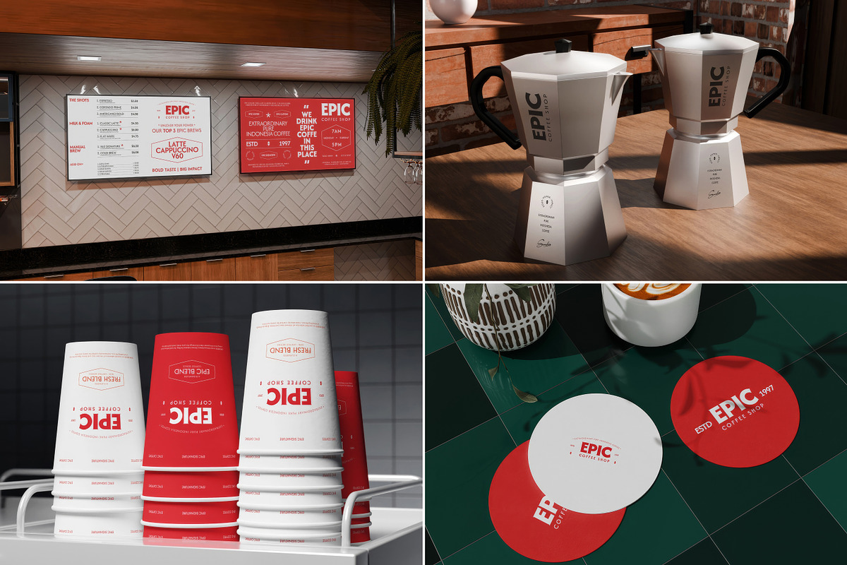 Cafe, Bakery, Restaurant Mockups, a Mockup by Vitora Mockup (Photo 7 of 15)