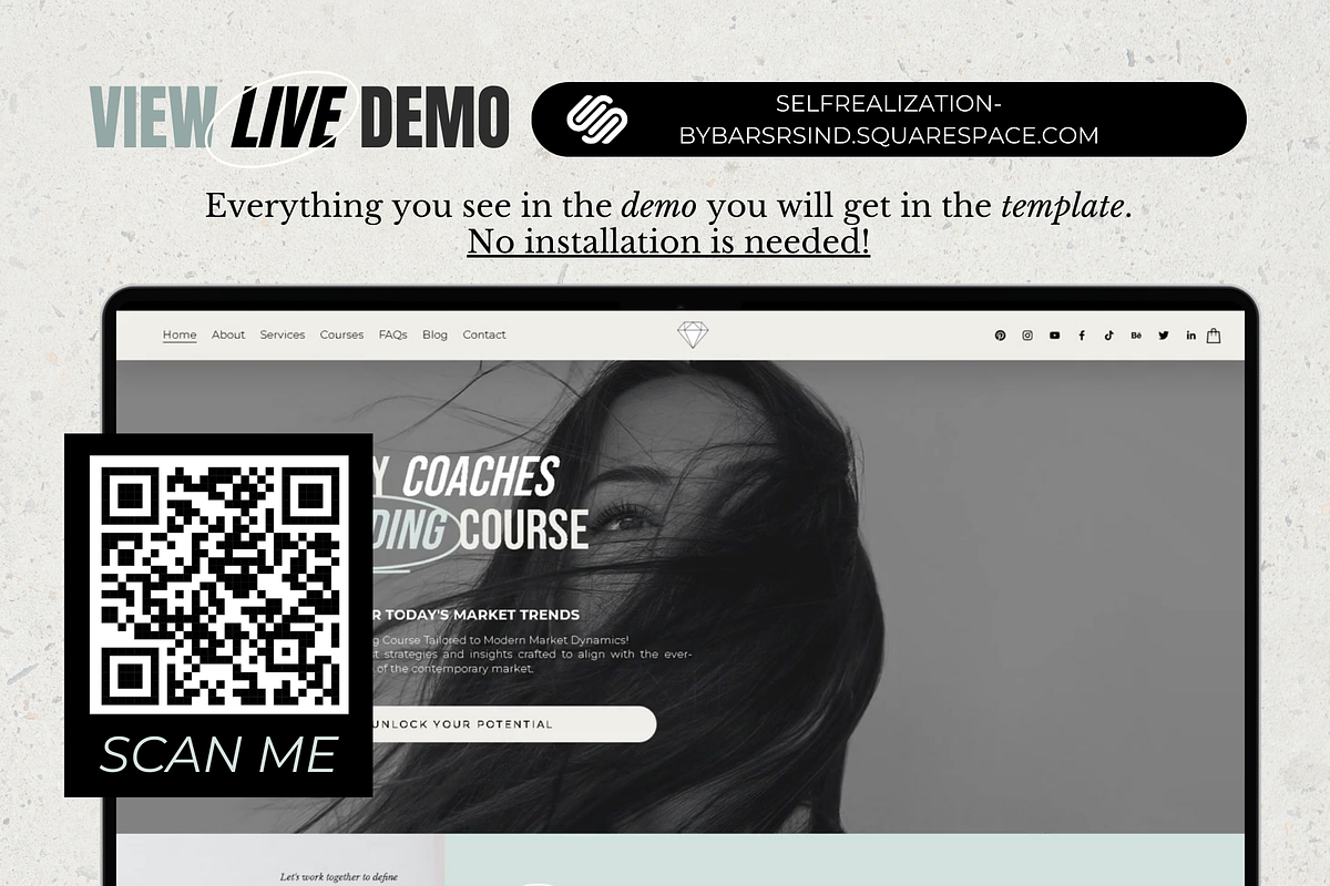 Coaches Squarespace Website Template, a Squarespace Template by barsrsind (Photo 2 of 12)