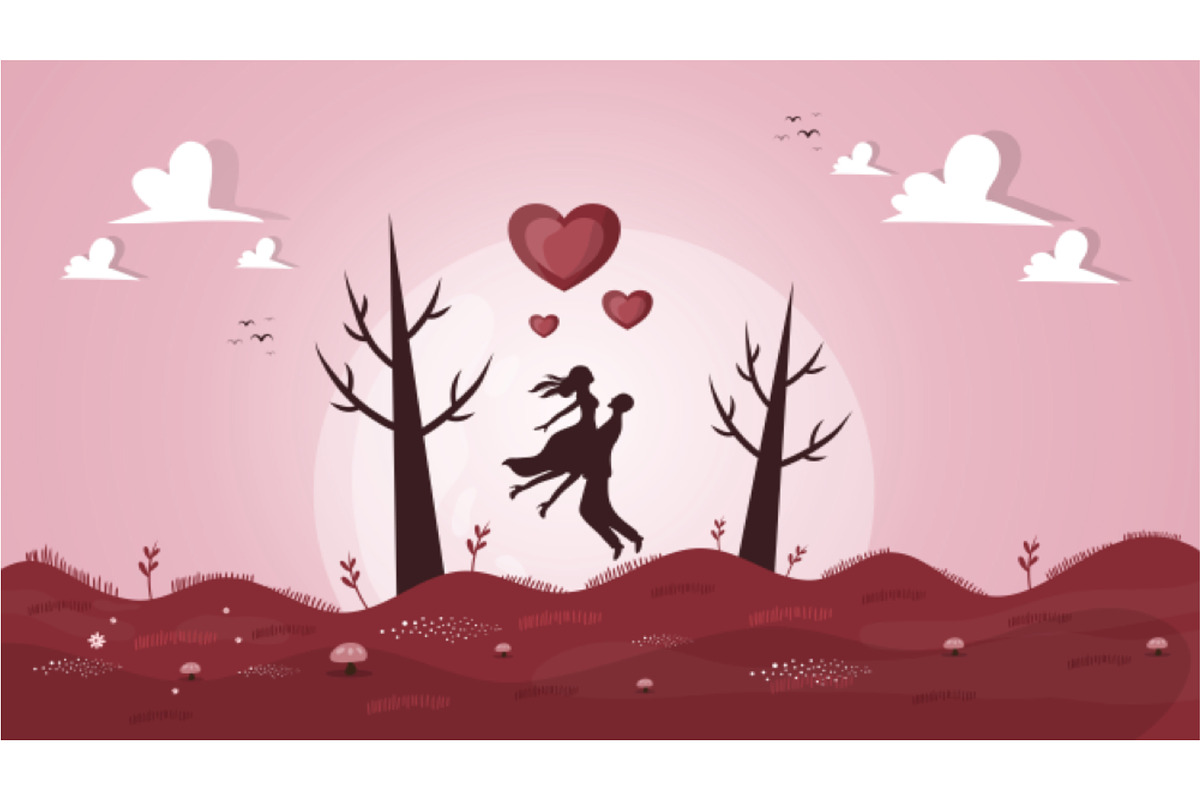 Valentines day background design set, a Decorative Illustration by foxndeer (Photo 4 of 4)