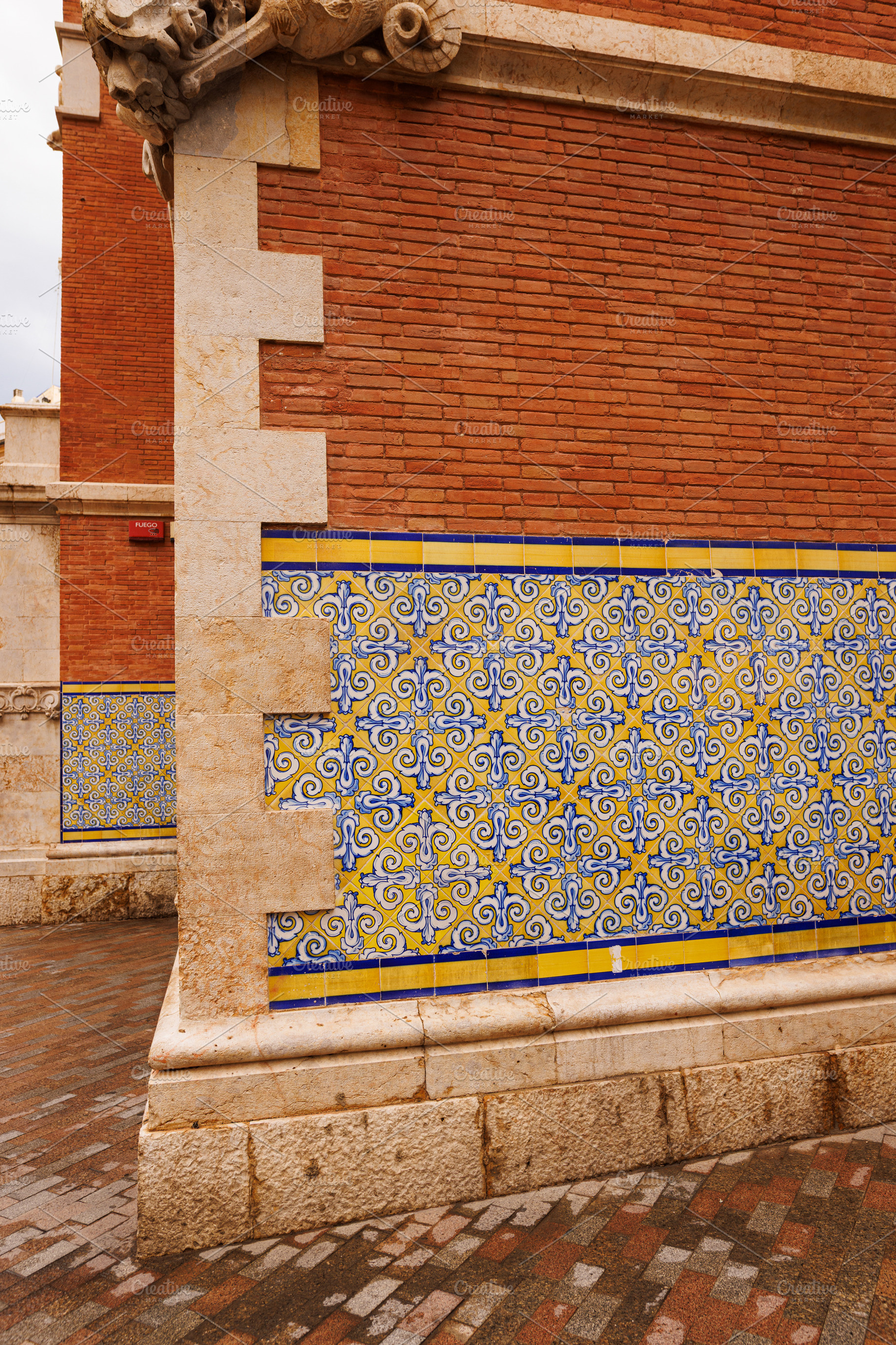 Traditional spanish tiles, Valencia, Spain, an Architecture Photo by Bepslabor