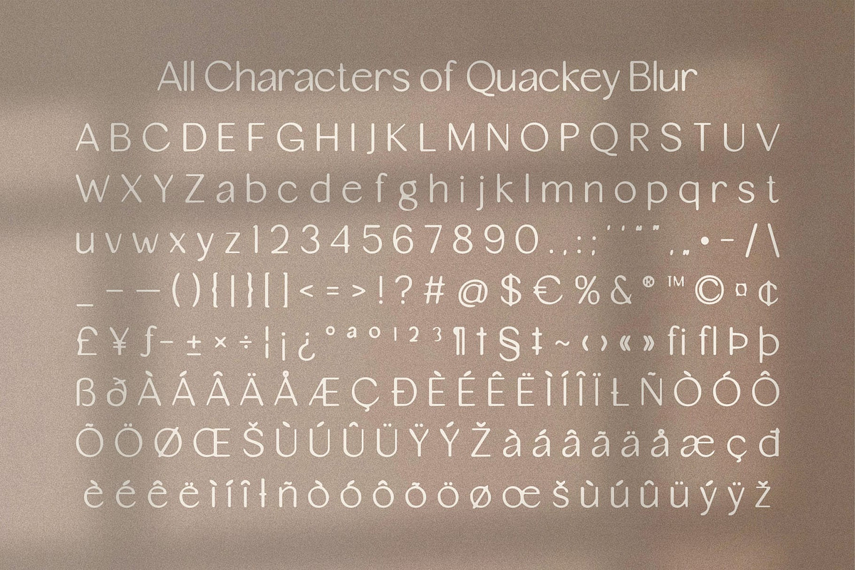 Quackey Blur, a Sans Serif Font by Craft Supply Co. (Photo 8 of 8)