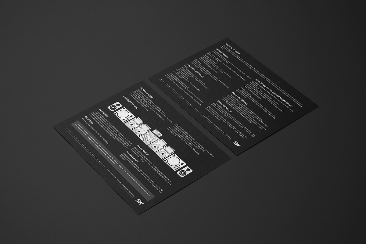 Pro DJ PressKit / EPK Template, a Resume Template by vinyljunkie (Photo 7 of 8)