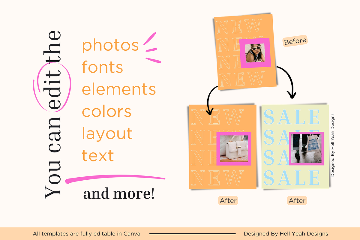Trendsetter Instagram Post Templtes, a Social Media Template by Hell Yeah Designs (Photo 6 of 7)