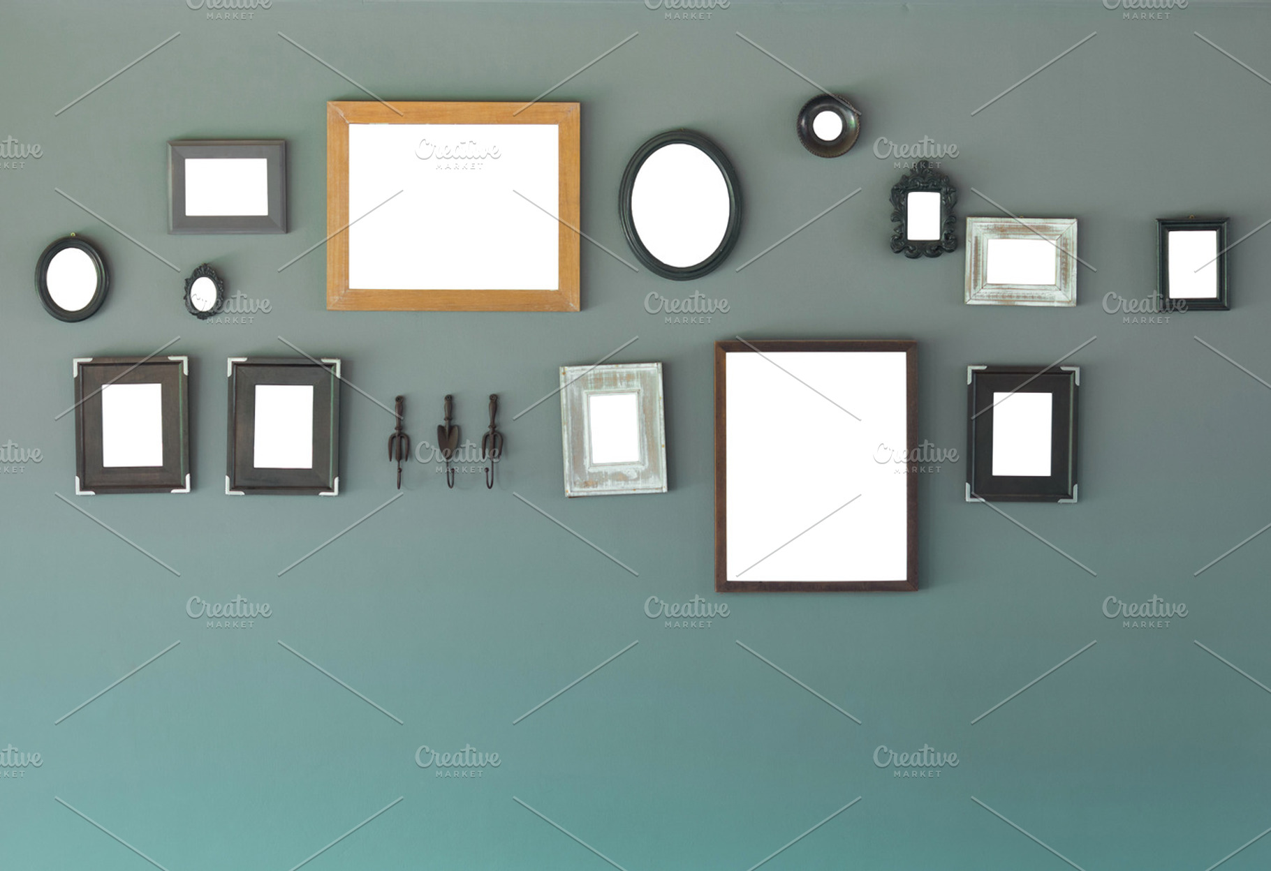 Picture frame on the wall featuring frame, picture, and wall, an Architecture Photo by aopsan