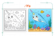 Arctic Animals Coloring Book, an Animal Illustration by Coco Bloom (Thumbnail 5 of 7)