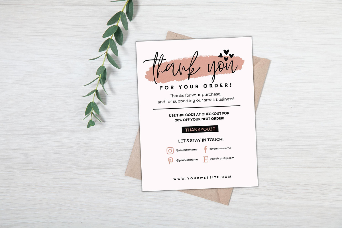 Thank You Card For Small Business, a Flyer Template by Oskar Wantopi (Photo 4 of 6)