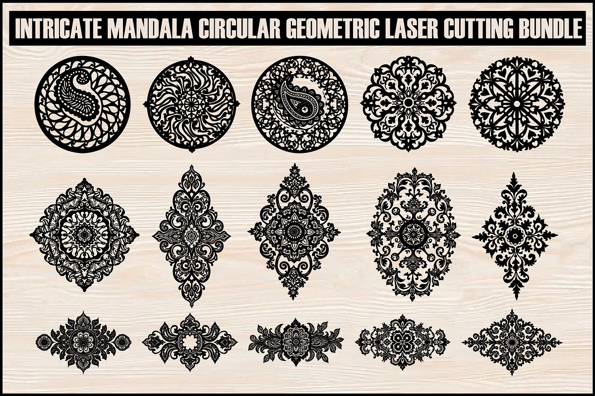 Circular Geometric Laser Cutting, an Object Graphic by BIPLOB EXPERT (Photo 1 of 16)