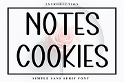 Notes Cookies, a Script Font by FreshTypeINK (Thumbnail 1 of 6)