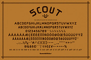 Scout - A Rustic Hand Drawn Font, a Sans Serif Font by Komet & Flicker (Thumbnail 12 of 12)