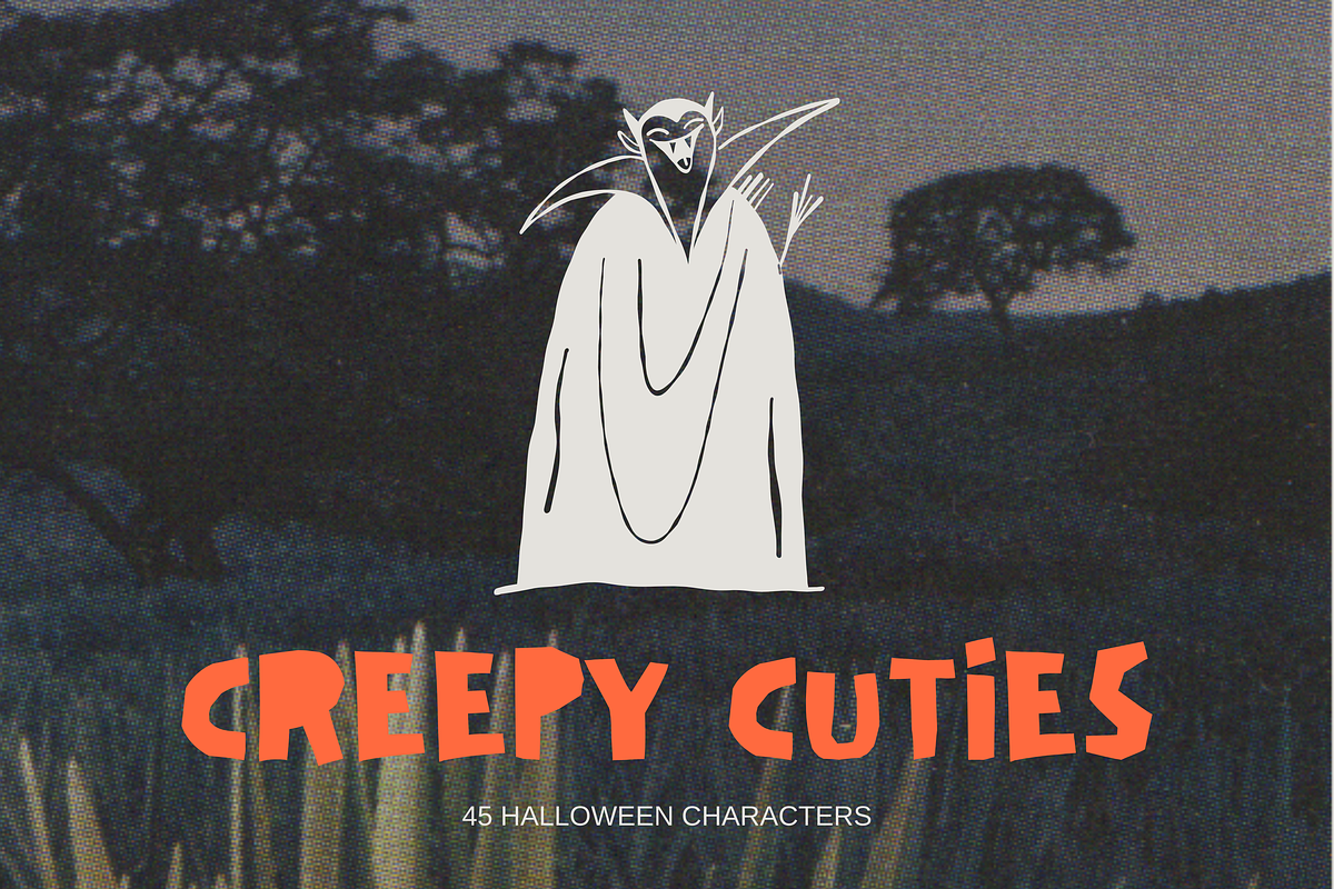 Creepy Cuties: Halloween Characters, a Seasonal Illustration by Veyla (Photo 1 of 7)