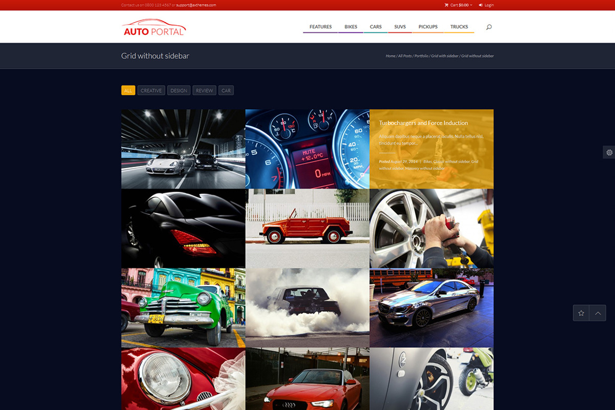 Auto Portal - Cars Review Magazine, a WordPress Template by ThemeREX (Photo 3 of 7)
