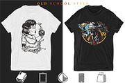 Noir old school tattoo, a Background Graphic by intueri (Thumbnail 6 of 7)