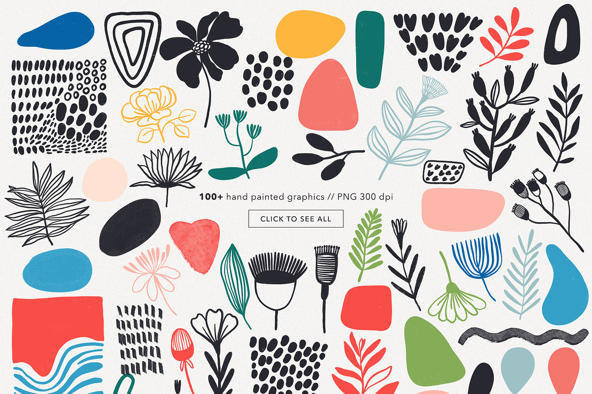 Nature Abstract Shapes and Florals, a Decorative Illustration by likorbut (Photo 2 of 6)