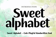 Sweet Alphabet, a Handwritten Font by Wow Magic (Thumbnail 1 of 3)