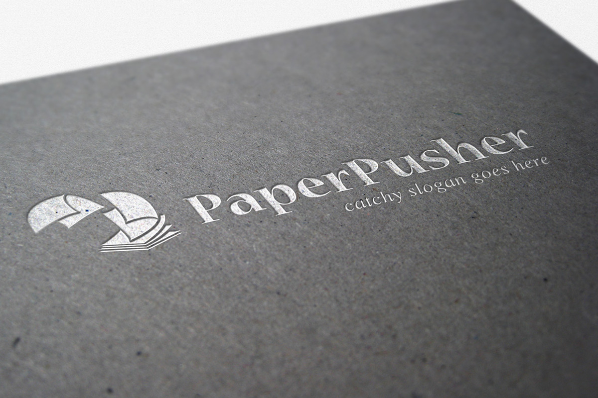 Paper Pusher Logo, a Branding & Logo Template by aaron robertson design (Photo 1 of 4)