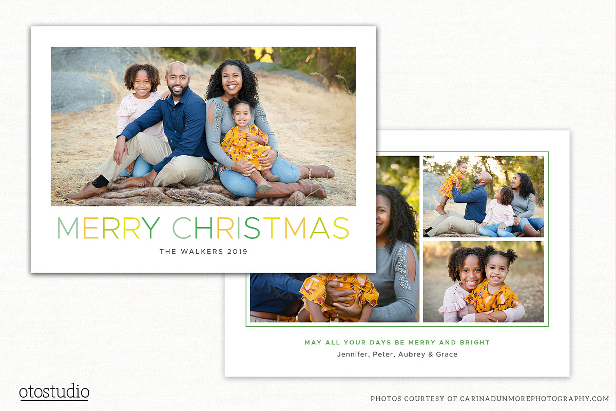 Christmas Card Template CC252, a Card Template by OtoStudio (Photo 1 of 2)
