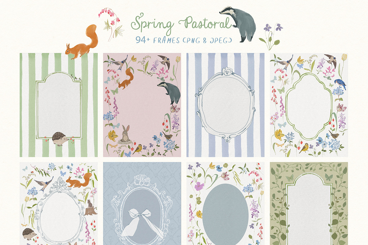 Cottagecore PNG Frames, Illustration, a Decorative Illustration by whiteheartdesign (Photo 25 of 57)