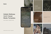 160 Holistic Canva Templates, a Social Media Template by Sikoya Design (Thumbnail 1 of 7)
