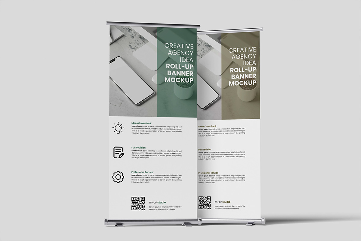 Roll Up Banner Mockup, an Advertising Mockup by MA-KING_ART (Photo 2 of 3)