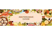 Mediterranean cuisine, food banners, a Food Illustration by Good Studio (Thumbnail 2 of 7)