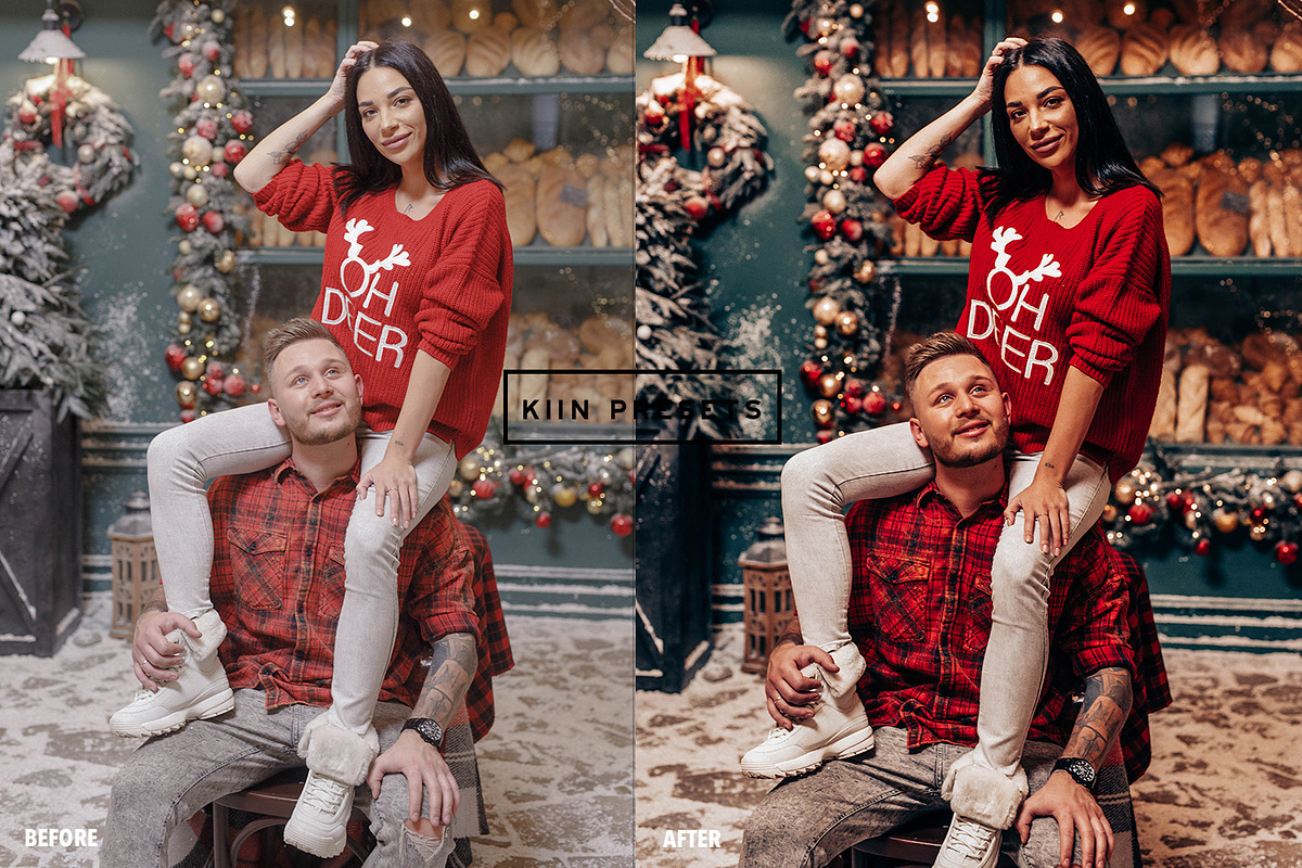 FESTIVE CHRISTMAS LIGHTROOM PRESETS, an Action Add-On by KIIN Lightroom Presets (Photo 8 of 10)