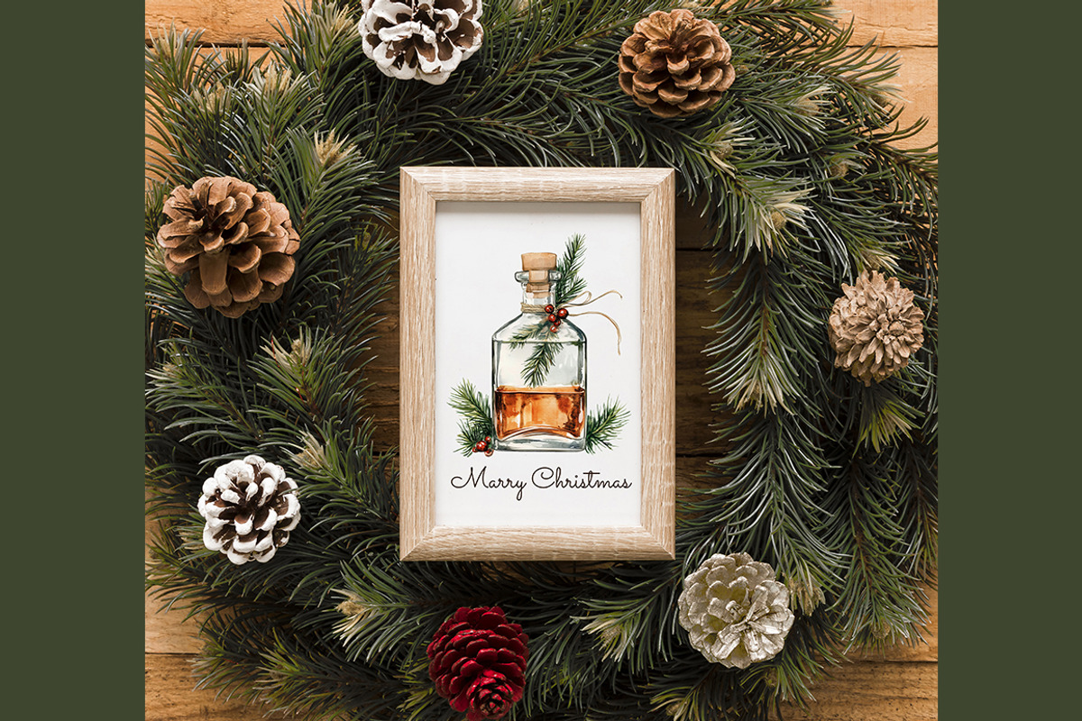 Christmas Watercolor Clipart Collect, a Graphic by IrenKlm (Photo 3 of 11)