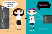 The Cute Girl Creator, a Decorative Illustration by Satika (Thumbnail 11 of 13)