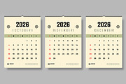 Minimal Calendar Template, a Stationery Template by ContestDesign (Thumbnail 5 of 5)