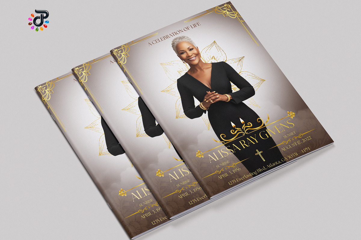Elegant Canva Obituary Template, a Brochure Template by Protech Design ENT (Photo 4 of 9)