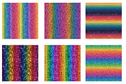 Rainbow Glitter Backgrounds, an Illustration by Designworld (Thumbnail 2 of 4)