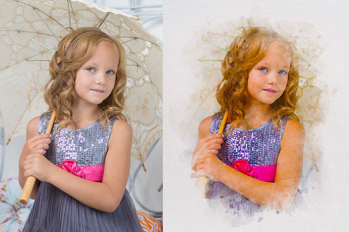 Soft Brush Watercolor Photo Effect, an Action Add-On by liptouse (Photo 7 of 11)