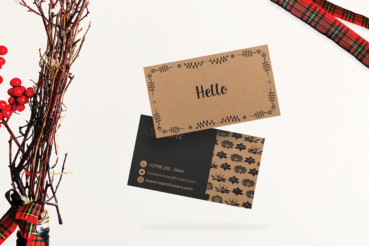 Business Card Templates & Mock-ups, a Business Card Template by Ana Escardine (Photo 3 of 6)