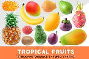 Tropical fruits, an Object Graphic by Fruits+Veggies (Thumbnail 1 of 7)