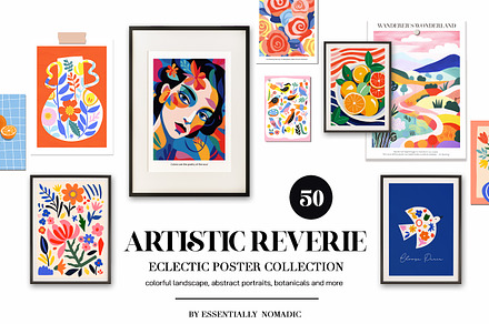 ECLECTIC PRINT GALLERY ART, a Background Graphic by Essentially Nomadic
