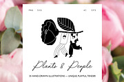 Plants & People: Vector Line Art, a Person Illustration by natahamilton (Thumbnail 1 of 15)