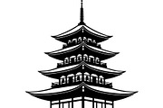 Pagoda Temple Silhouette, an Object Graphic by Designer_Momina (Thumbnail 13 of 20)