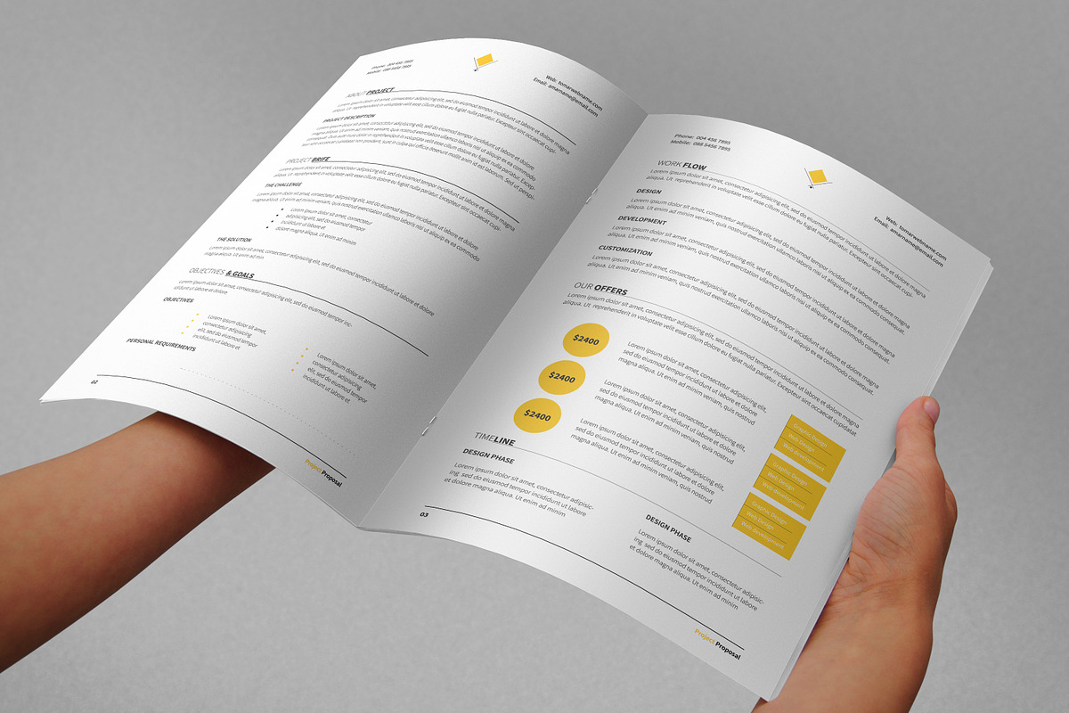 Project Proposal Template, a Brochure Template by DesignGhar (Photo 4 of 13)